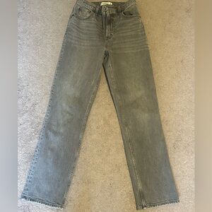 Abercrombie & Fitch Gray Straight Leg Jeans